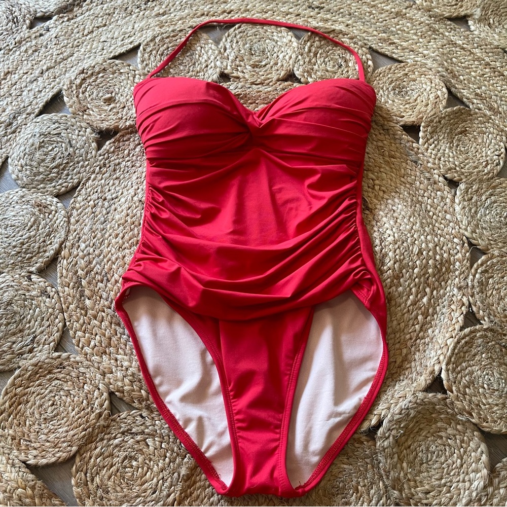 Women's La Blanca Ruched One Piece Swimsuit